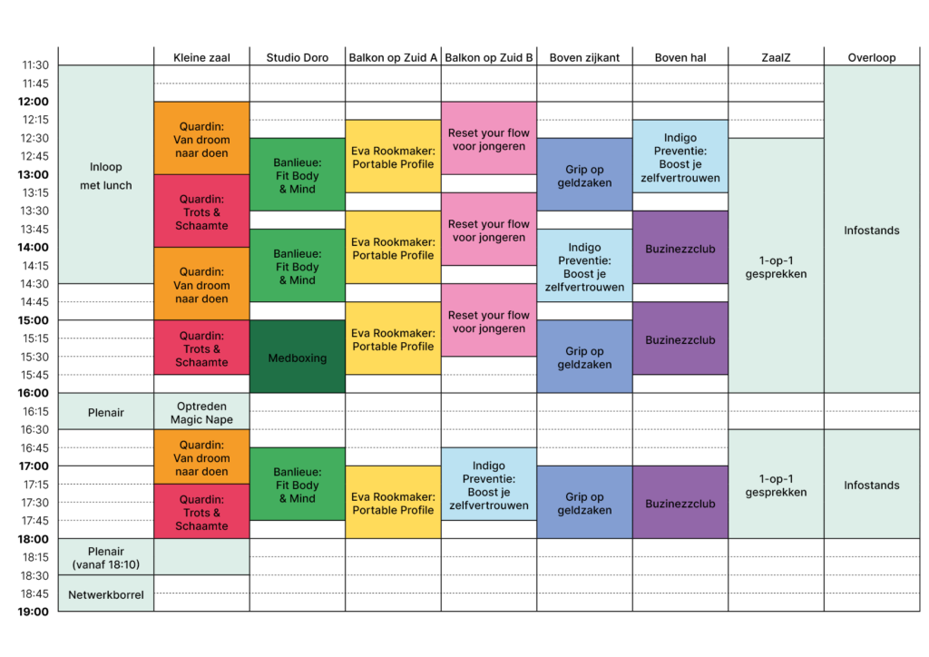 Blokkenschema Stap Vooruit evenement